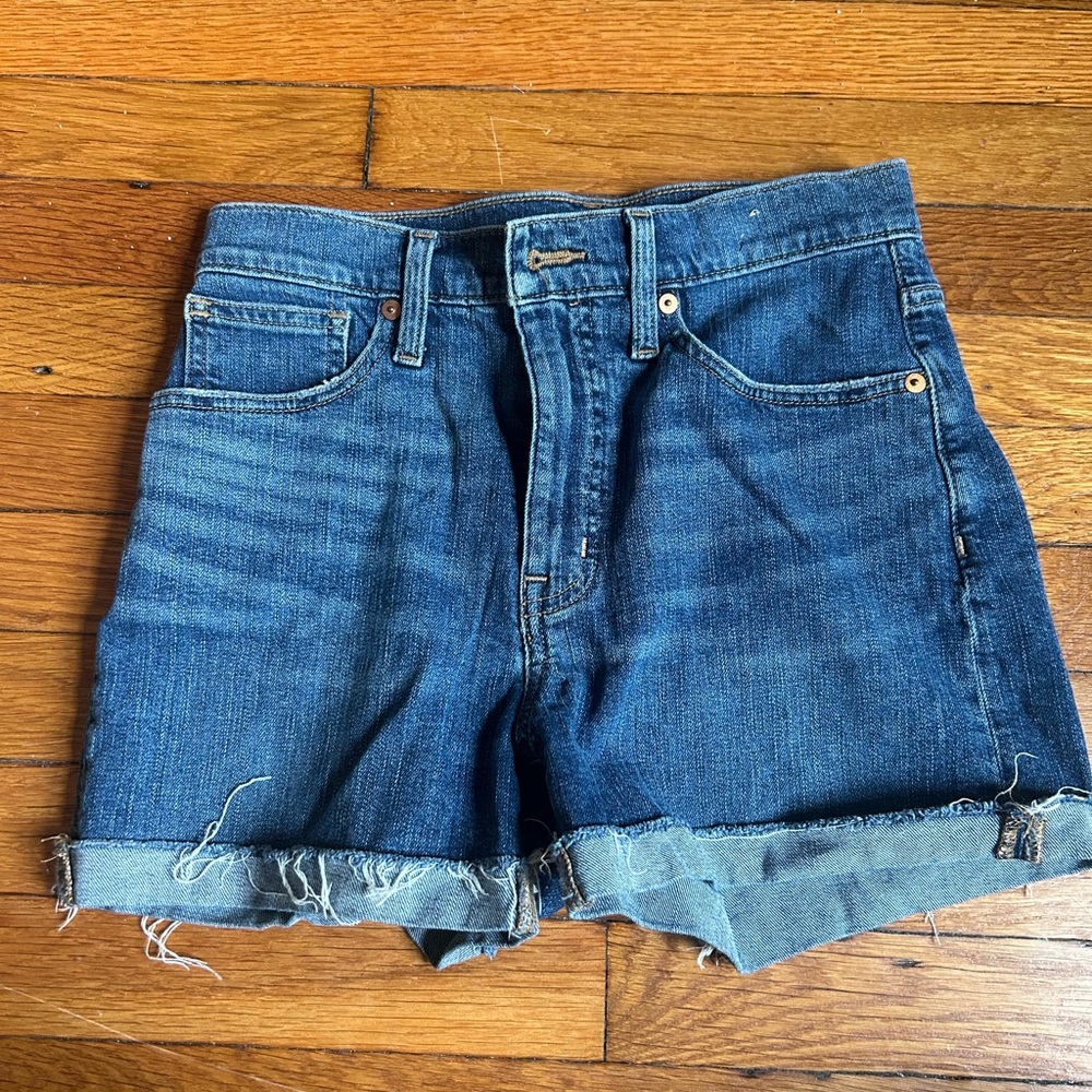 Madewell high rise Denim Blue Women's Shorts size 24